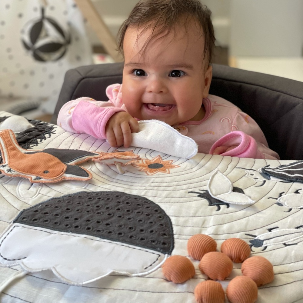 Crate & Barrel playtime activity chair